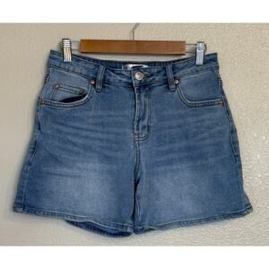 Madden Girl Shorts Women 9 Blue Denim School Preppy Beach Outdoor Summer‎
